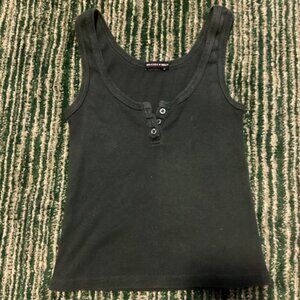 Brandy Melville Forest Green Button Tank